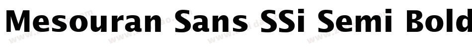Mesouran Sans SSi Semi Bold Italic字体转换
